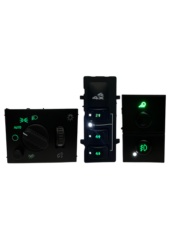 2003-2007 Silverado Sierra LED Dashboard Switch Kit
