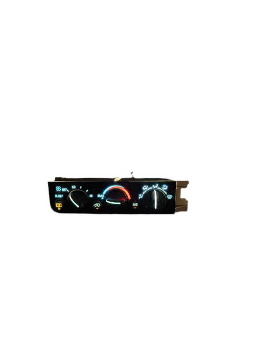 1995 1996 1997 1998 Tahoe Yukon Suburban LED Climate Control Switch, white LED, front view
