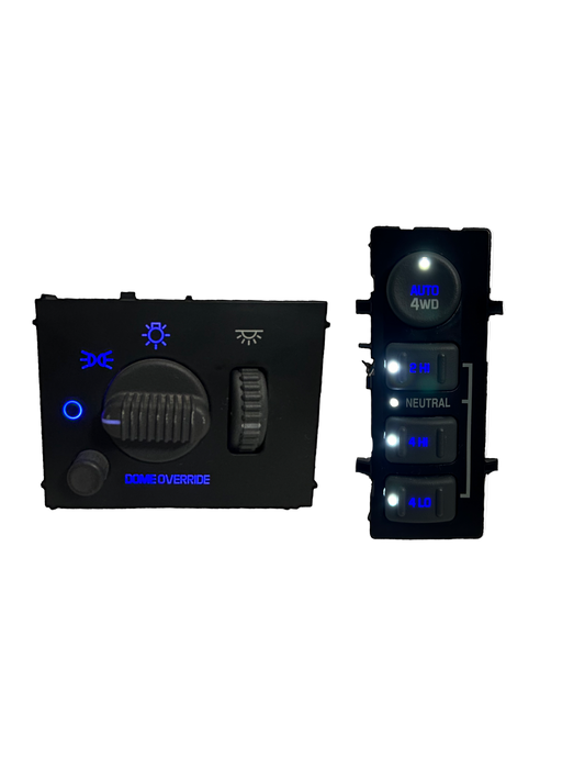 1999-2002 Silverado Sierra Tahoe Dashboard Switch Kit