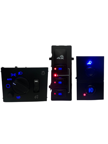 2003-2007 Silverado Sierra LED Dashboard Switch Kit