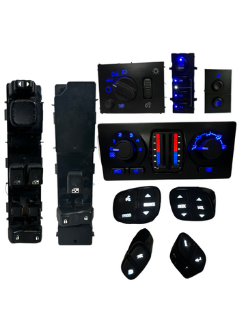2003-2007 Silverado Sierra Complete LED Interior Switch Kit