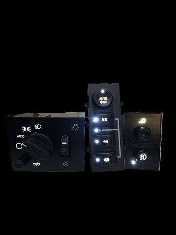 2003-2007 Silverado Sierra Tahoe Yukon LED Dashboard Switch Kit