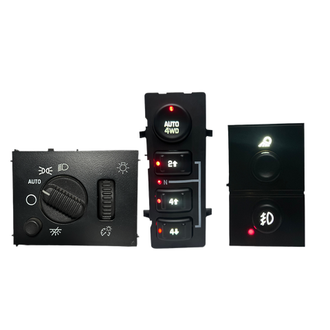 2003-2007 Silverado Sierra LED Dashboard Switch Kit