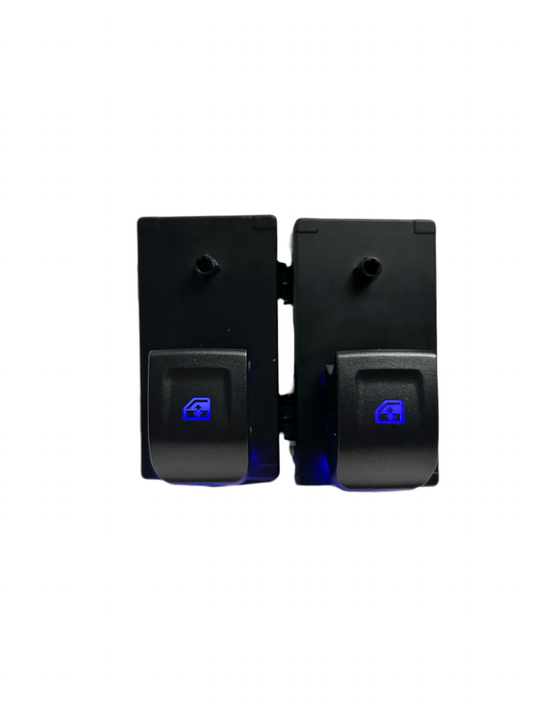 2014 2015 2016 2017 2018 Silverado Sierra Tahoe Yukon Suburban Escalade Rear Window Switch, blue LED, front view