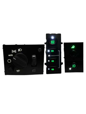 2003-2007 Silverado Sierra LED Dashboard Switch Kit