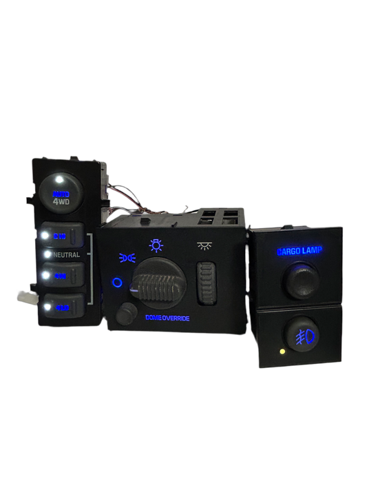 1999-2002 Silverado Sierra Tahoe Yukon LED Dashboard Switch Kit