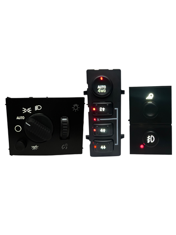 2003-2007 Silverado Sierra LED Dashboard Switch Kit