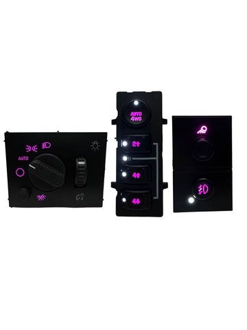 2003-2007 Silverado Sierra LED Dashboard Switch Kit