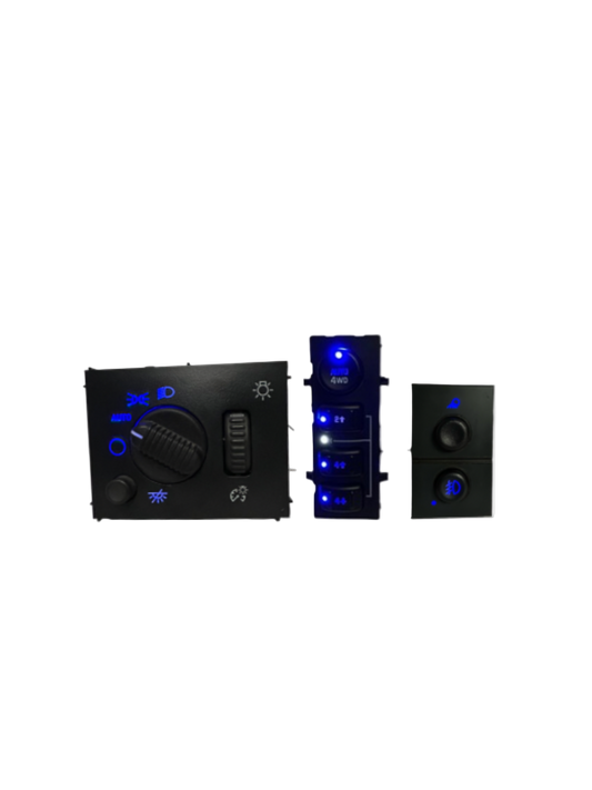 2003-2007 Silverado Sierra Tahoe Yukon LED Dashboard Switch Kit