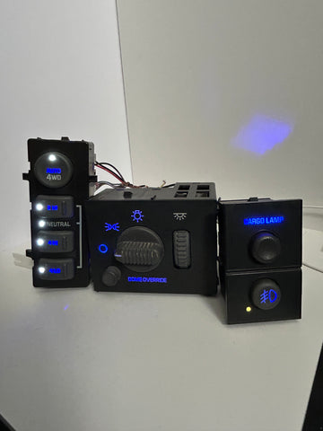 1999-2002 Silverado Sierra Tahoe Yukon LED Dashboard Switch Kit