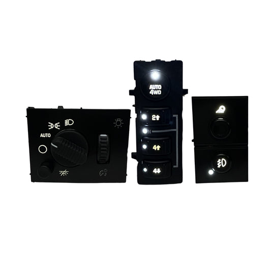 2003-2006 Silverado Sierra LED Dashboard Switch Kit