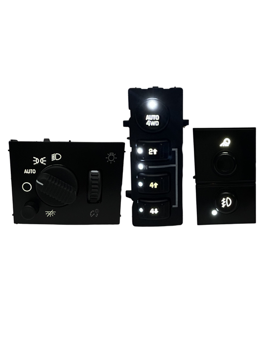 2003-2006 Silverado Sierra LED Dashboard Switch Kit