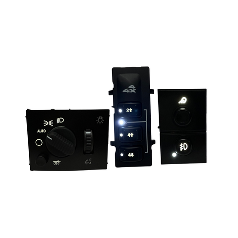 2003-2006 Silverado Sierra LED Dashboard Switch Kit