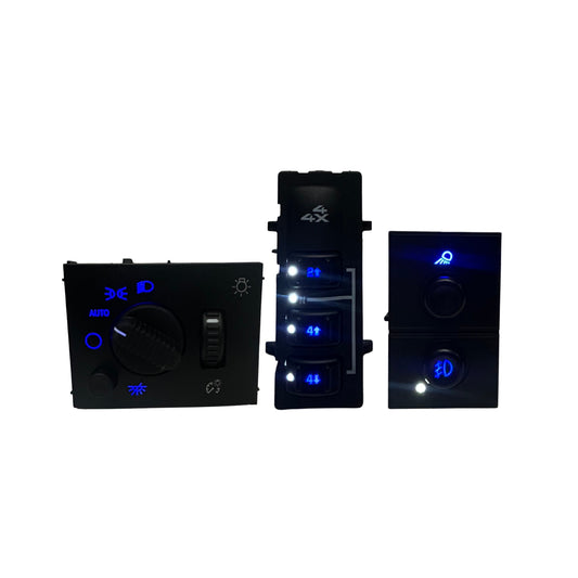 2003-2006 Silverado Sierra LED Dashboard Switch Kit