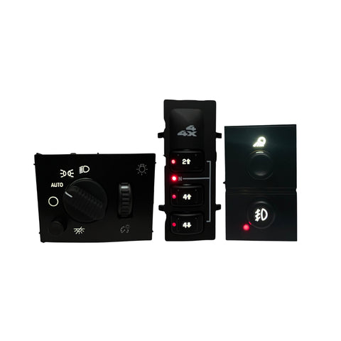 2003-2006 Silverado Sierra LED Dashboard Switch Kit