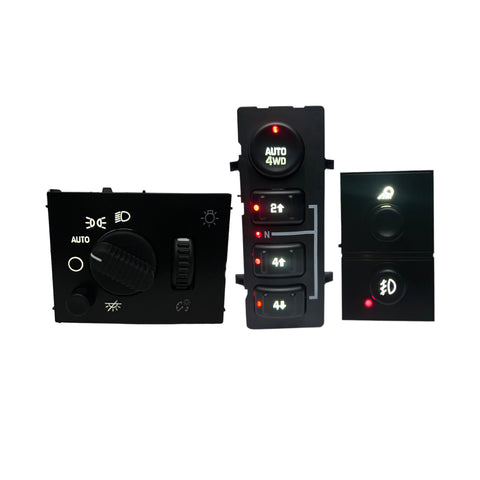 2003-2006 Silverado Sierra LED Dashboard Switch Kit