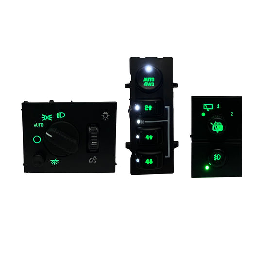 2003-2006 Tahoe Yukon Suburban LED Dashboard Switch Kit